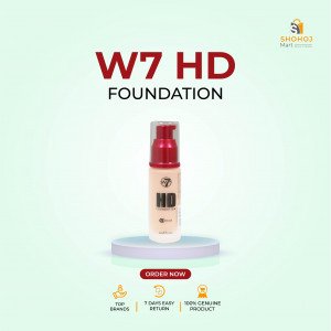 W7 12 Hour HD Foundation -  New Ultra Smooth Full Coverage Formula