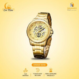 SKMEI 9199 Automatic Mechanical Movement Wristwatch for Men