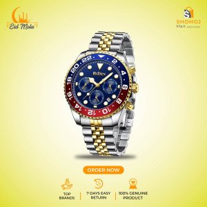BIDEN 0037-2 New Watches Men Luxury Brand Chronograph Male Sport Watches Waterproof Stainless Steel Quartz Men Watch